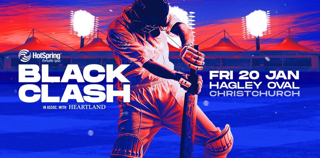 Hot Spring Spas T20 Christchurch Black Clash in association with Heartland